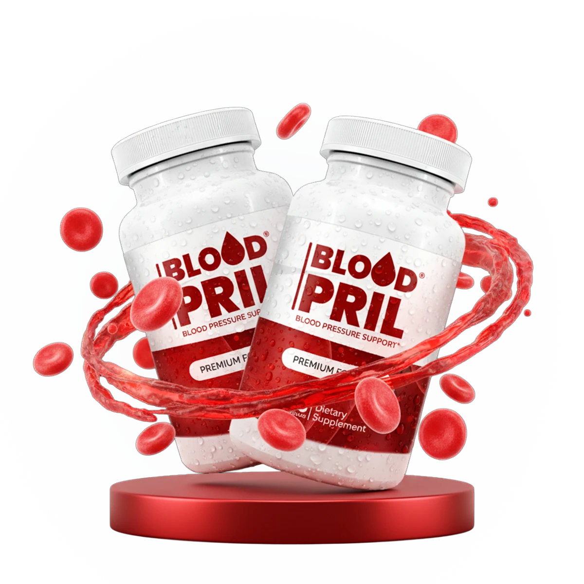 BloodPril blood pressure support supplement bottle